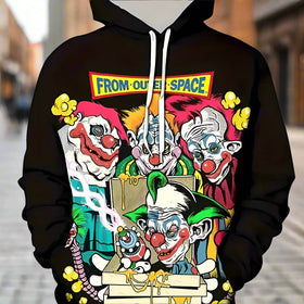 Unisex Printed Hoodie – Casual Graphic Pullover Sweatshirt