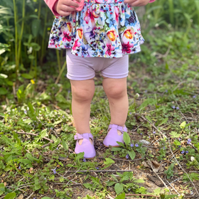 Bamboo Cartwheel Shorts in Lilac
