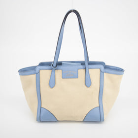 Bolt Boutique Gucci Beige x Brown Canvas Swing Tote - #1837