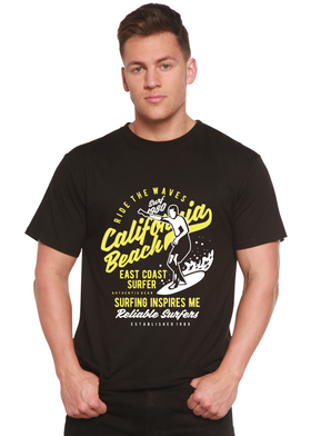 Ride The Waves Spun Bamboo® Men's Bamboo Viscose/Organic Cotton Short Sleeve Graphic T-Shirt