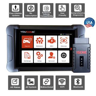 YOUCANIC UCAN-II Pro OBD2 Scanner — AI Diagnostic Tool with Bi-Directional + Coding