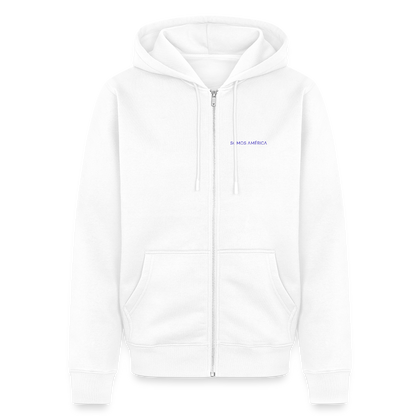 WONENA Somos America Unisex Premium Organic Zip Hoodie — main product shot