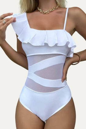 Pretty Little Patriot Kimberly White One-Piece Swimsuit