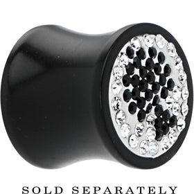 1/2G Crystal Black Spade Saddle Plug