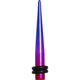 6G Blue Pink Fusion Acrylic Taper