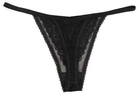 Mesh and Lace Thong