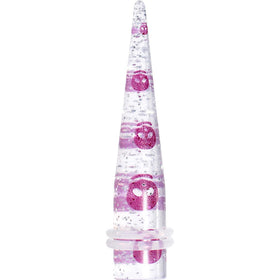 00G Clear Acrylic Glitter Purple Skull Confetti Taper