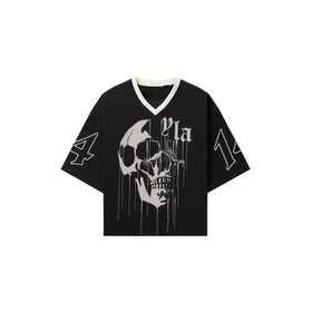 Drippy Skull Streetwear Mesh Jersey