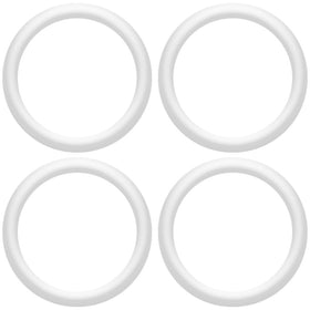 5/8 Clear Rubber O-Ring 4-Pack