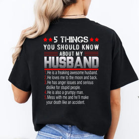 "5 Things You Should Know About My Husband" T-Shirt