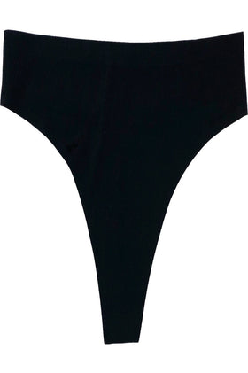 Ebony & Ivory Seamless thong panty pair