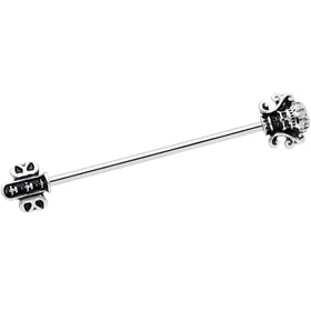 14G Renaissance Flair Industrial Barbell 38mm