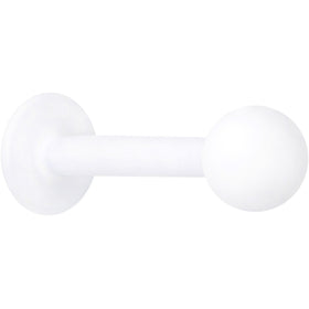 16G 5/16 White Acrylic Matte Labret Monroe Tragus
