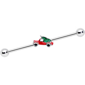 14G Christmas Tree in a Truck Industrial Barbell 38mm
