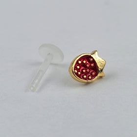 16G 5/16 Delicious Strawberry PTFE Bioplast Labret Monroe Tragus