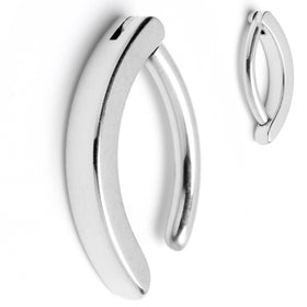 14G 3/8 ASTM F-136 Implant Grade Titanium Hinged Hoop Belly Ring