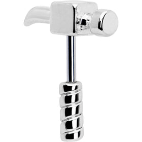 16G 1/4 Optical Illusion Hammer Cartilage Tragus Earring