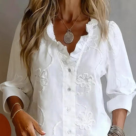 Women's Lace Print Blouse
