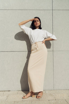 STRAIGHT JERSEY SKIRT