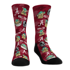 Rock 'Em Socks Alabama Crimson Tide - Star Wars - Grogu All-Over