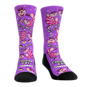 Rock 'Em Socks Alice in Wonderland - Cheshire Cat - All-Over