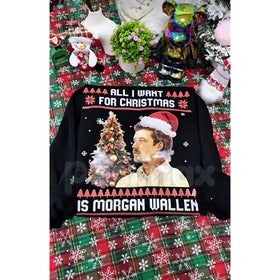 "All I Want For Christmas Is Music" Sweatshirt – Christmas Music Lover Gift Crewneck