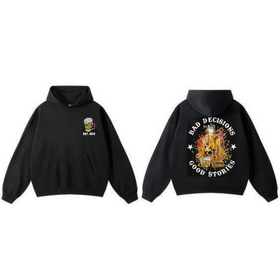 "Bad Decisions Good Stories" Halloween Hoodie