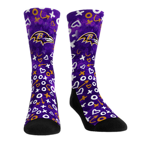 Rock 'Em Socks Baltimore Ravens - Valentine's Day Hearts