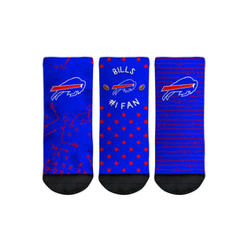 Rock 'Em Socks Buffalo Bills - Number 1 Fan 3-Pack (Toddler)