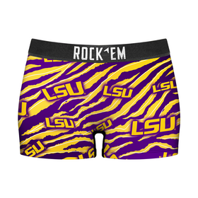 Rock 'Em Socks Women's Boy Shorts - LSU Tigers - Tiger Stripes