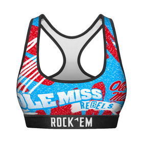 Rock 'Em Socks Women's Sports Bra - Ole Miss Rebels - Team Blast