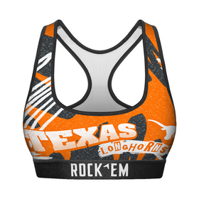 Rock 'Em Socks Women's Sports Bra - Texas Longhorns - Team Blast