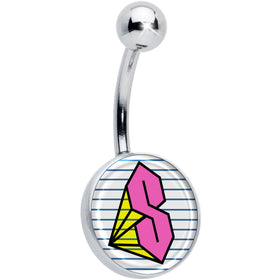Hot Pink Cool S Belly Ring by Onyx O