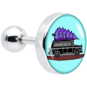 16G 1/4 Holiday Christmas Hearse Tragus Cartilage Earring by Onyx O