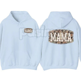 Camo Mama 2-Sided Hoodie – Rugged Outdoor Mom Pullover, Hunting & Country Aesthetic Streetwear, Double-Sided Graphic Sweatshirt