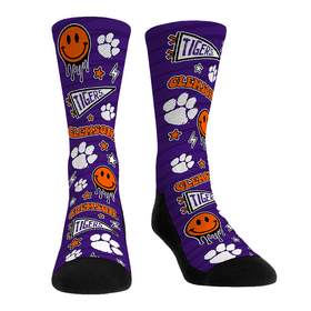 Rock 'Em Socks Clemson Tigers - Smiley Stickers
