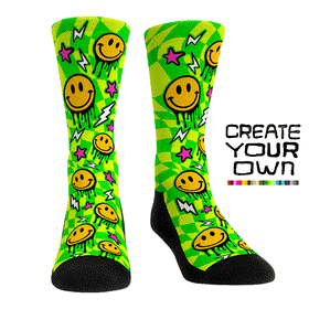 Rock 'Em Socks Creator Studio - Checkerboard Smiley