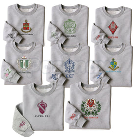 Custom Embroidered Sorority Sweatshirt – Classic Greek Letter Crewneck