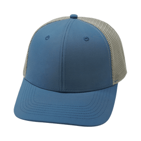 Blank 6 Panel Hat — Light Blue / Gray (Unisex)