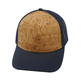 Blank 6 Panel Hat — Cork Charcoal (Unisex)