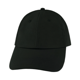 Blank 6 Panel Hat — Unstructured / Black (Unisex)
