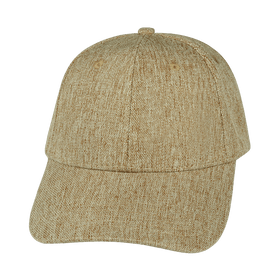 Blank 6 Panel Hat — Shallow Fit / Tan Hemp (Unisex)