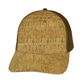 Blank - 5 Panel - Structured - Cork - Brown (Unisex) - Laser Mesh