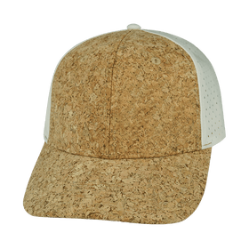 Blank 6 Panel Hat — Cork Cream (Unisex)