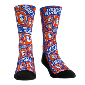 Rock 'Em Socks Denver Broncos - Throwback Logo Sketch