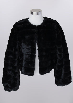 Faux Fur Cropped Jacket