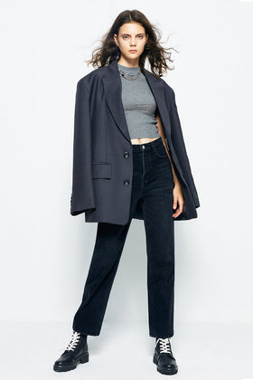 Manhattan High Rise Straight Ankle Jeans HJ160