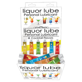 Liquor Lube 10ml Resealable Tubes-Assorted Flavors Display of 72