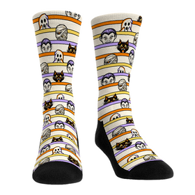 Rock 'Em Socks Halloween Peek-A-BOO Stripes