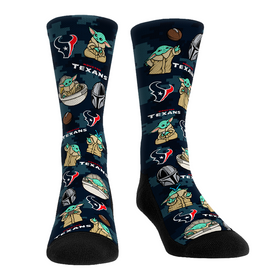 Rock 'Em Socks Houston Texans - Star Wars - Grogu All-Over